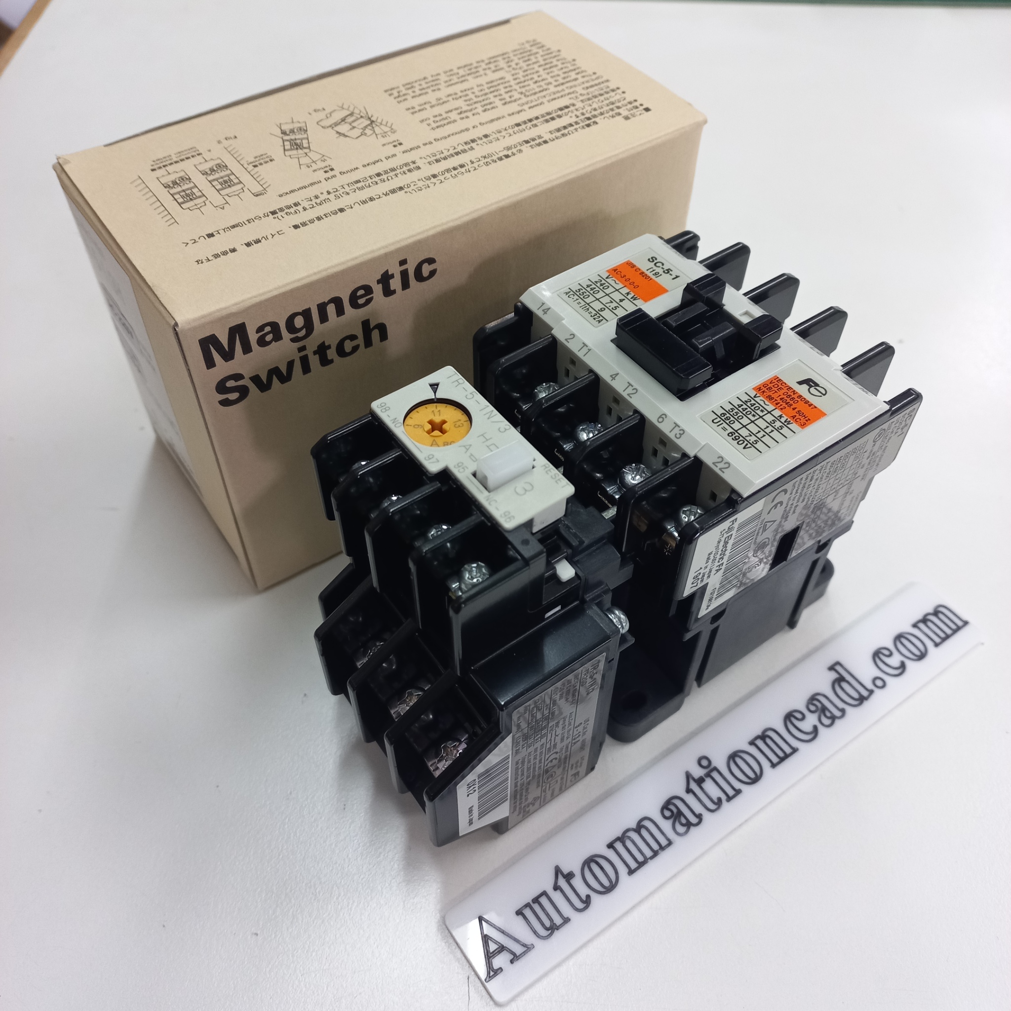 SC-5-1 CONTACTOR FUJI ELECTRIC แมกเนติก คอนแทคเตอร์ รุ่น SC-5-1 Coil 220V 3P 1NO+1NC 32A Magnetic Magnetic Switch