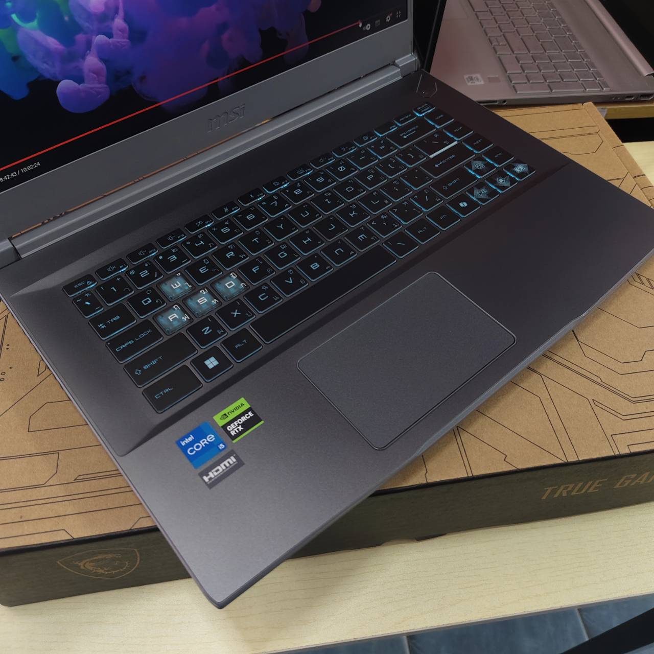 MSI THIN 15 B12UCX-1428TH สภาพเครื่อง 95% ประกันศูนย์ 26/11/2026