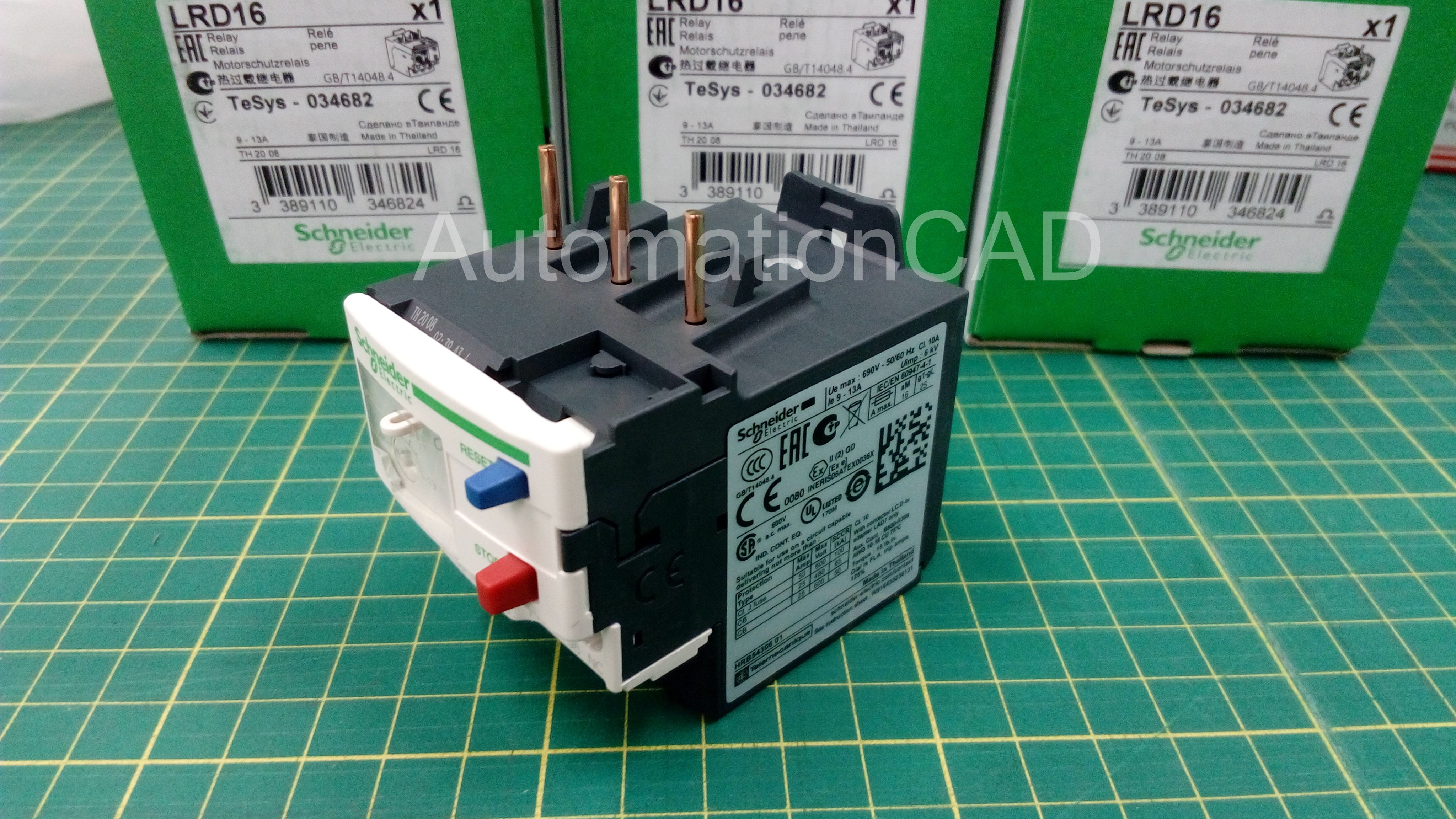 เทอร์มอล โอเวอร์โหลดรีเลย์ SCHNEIDER TeSys LRD รุ่น LRD16