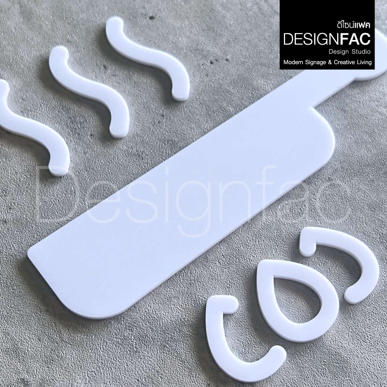 ป้ายห้องครัว สวยหรูหรา ป้ายห้องทำอาหาร ป้ายอะคริลิคนูนมีมิติ สไตล์โมเดิร์น มินิมอล luxury