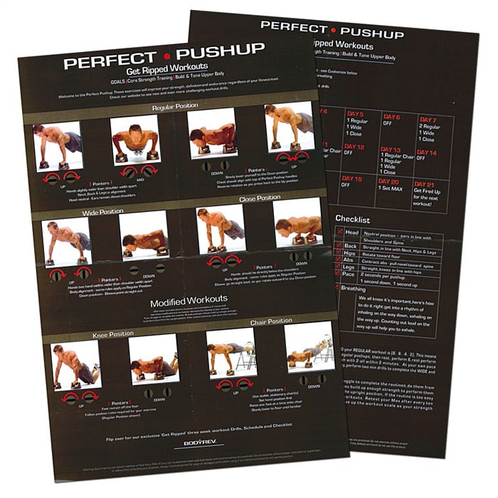 FIT-116Perfect Pushup อุปกรณ์วิดพื้น แบบหมุนได้