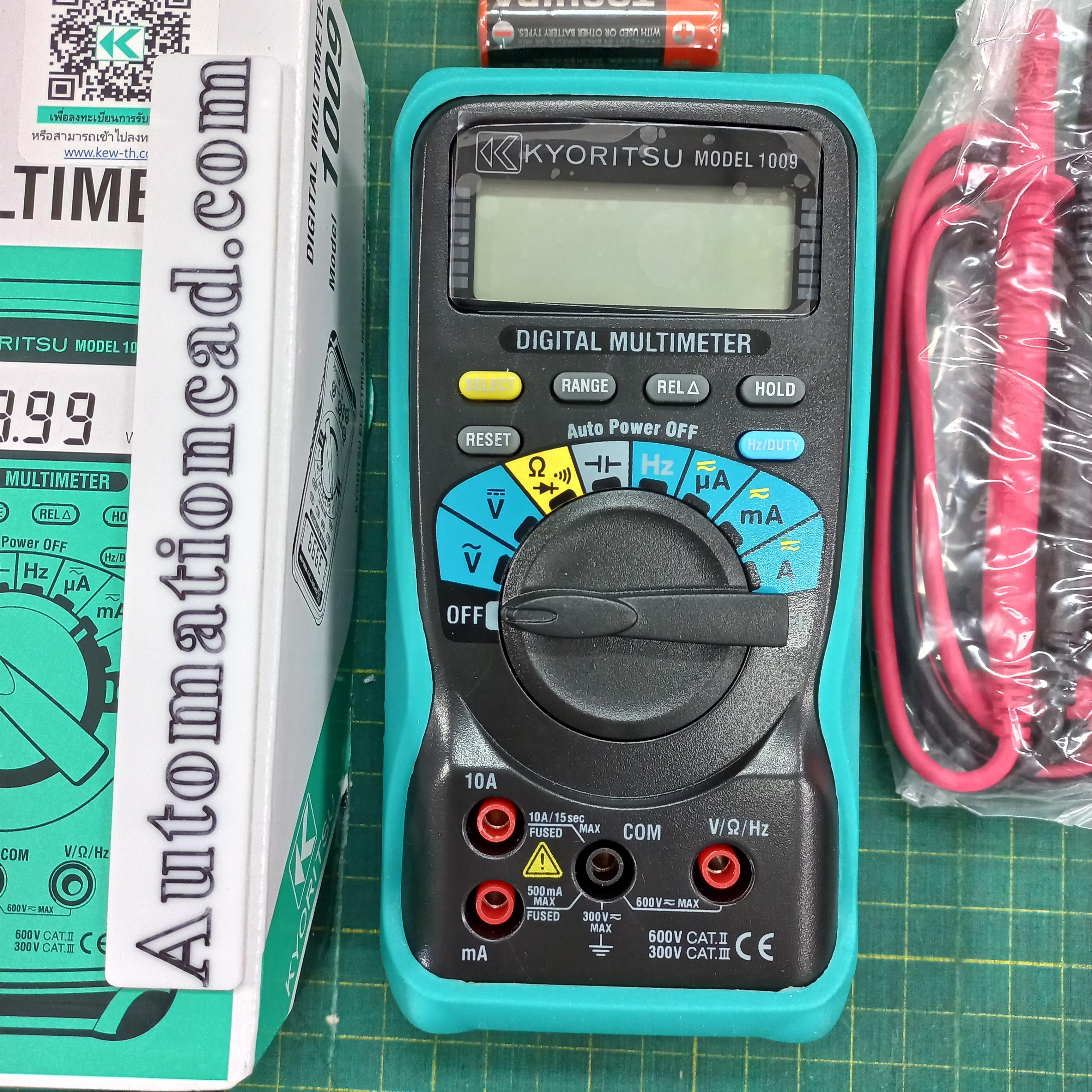 ดิจิตอลมัลติมิเตอร์ ครบชุด KYORITSU Digital Multimeters รุ่น 1009