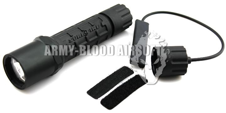 SureFire G2 Style T6 LED Flashlight with Remote Pressure Switch (BK/DE/OD)