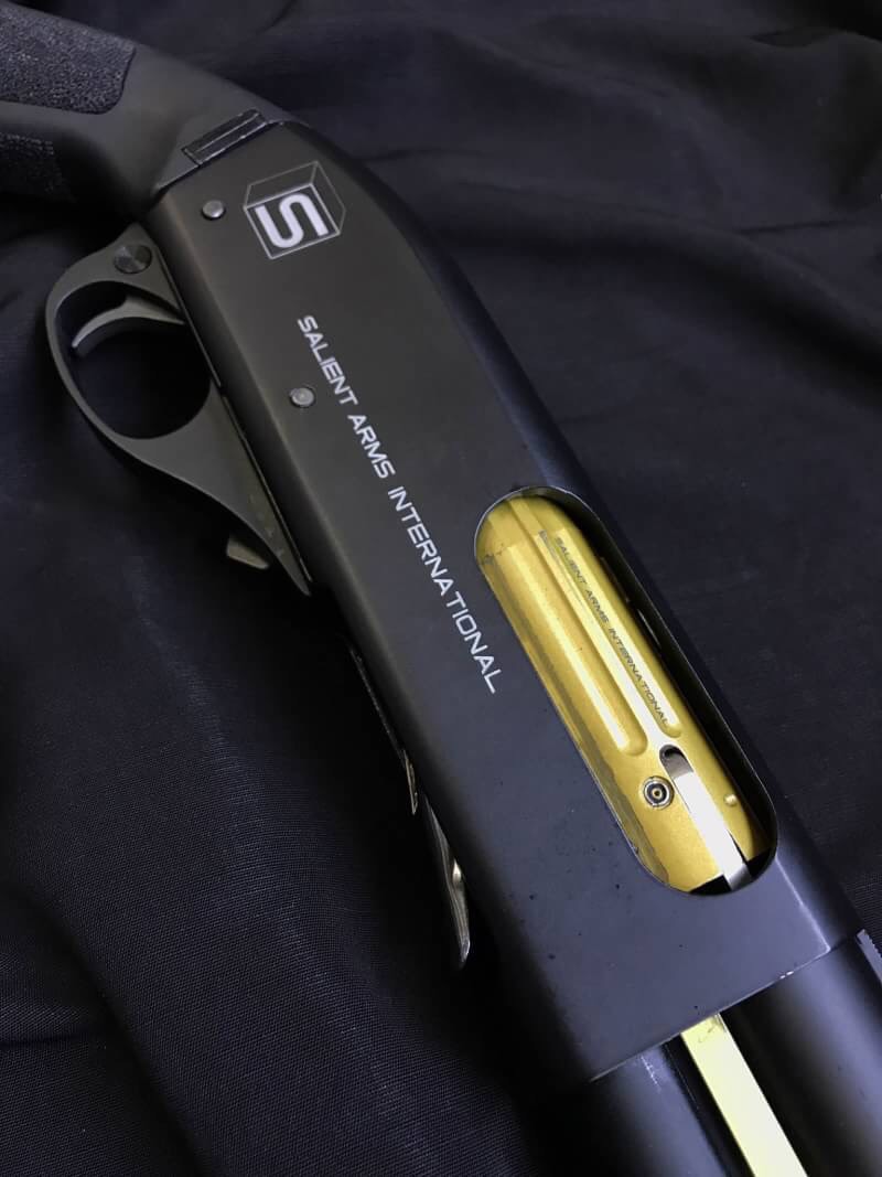 New.A.P.S. CAM 870 SAI Deluxe Match Shotgun (CO2 Shell Eject) Quick Overview A.P.S. CAM 870 SAI Deluxe Match Shotgun (CO2 Shell Eject) 1/1 Scale High Performance Assembled CO2 Gas Powered Shotgun Metal Receiver Body Metal Outer Barrel & Magazine Extension