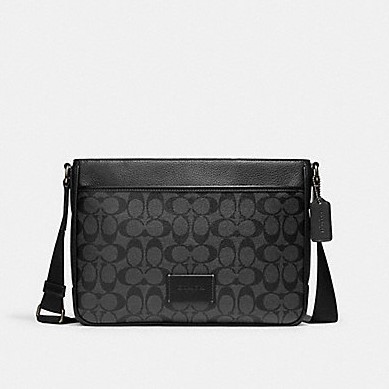 กระเป๋า Coach แท้ รุ่น CH078 DISTRICT CROSSBODY IN SIGNATURE CANVAS