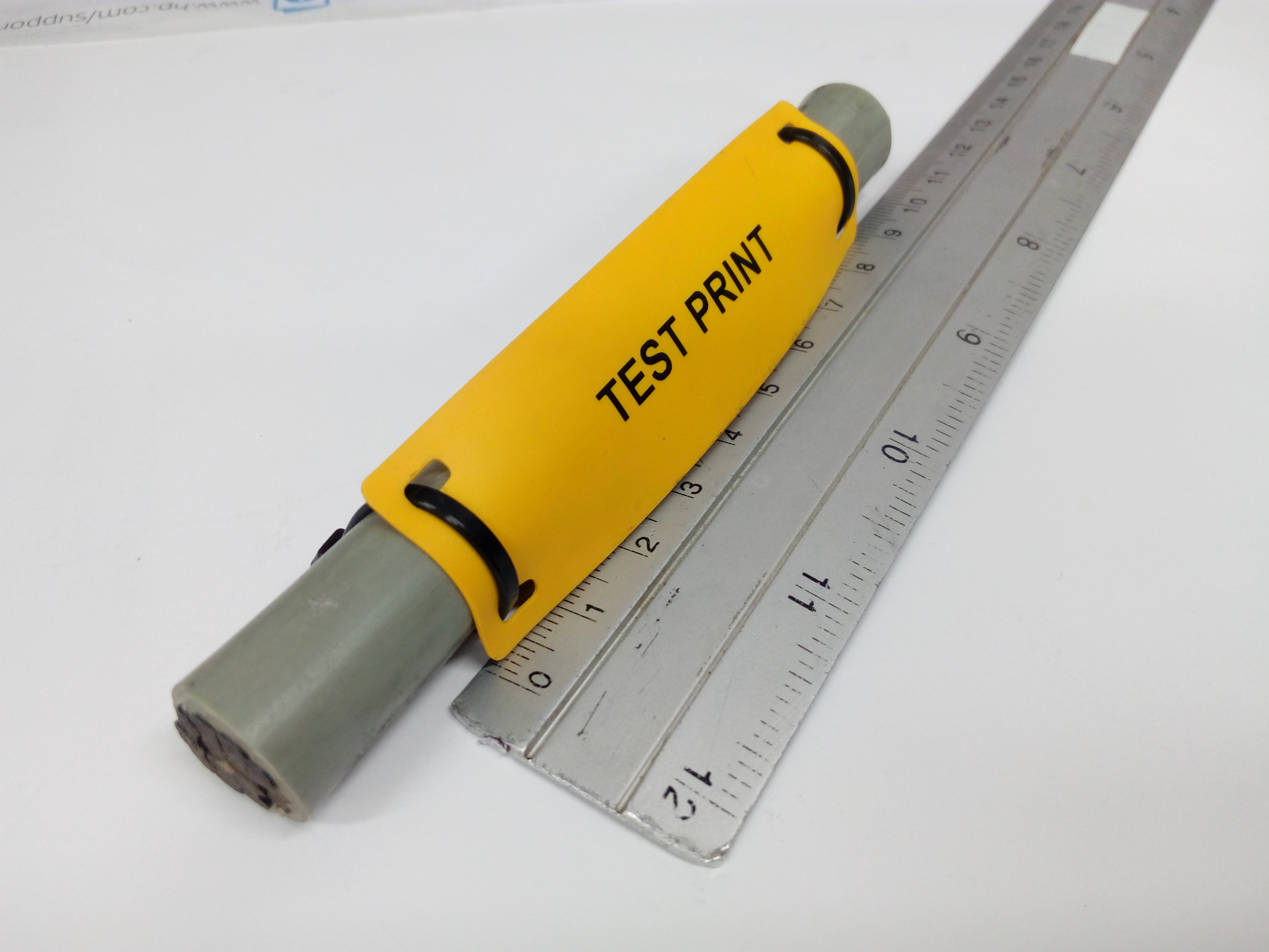 แท็กมาร์คสายไฟ สีเหลือง/สีขาว 90x25 mm. SUMITAG Standard Cable Labels