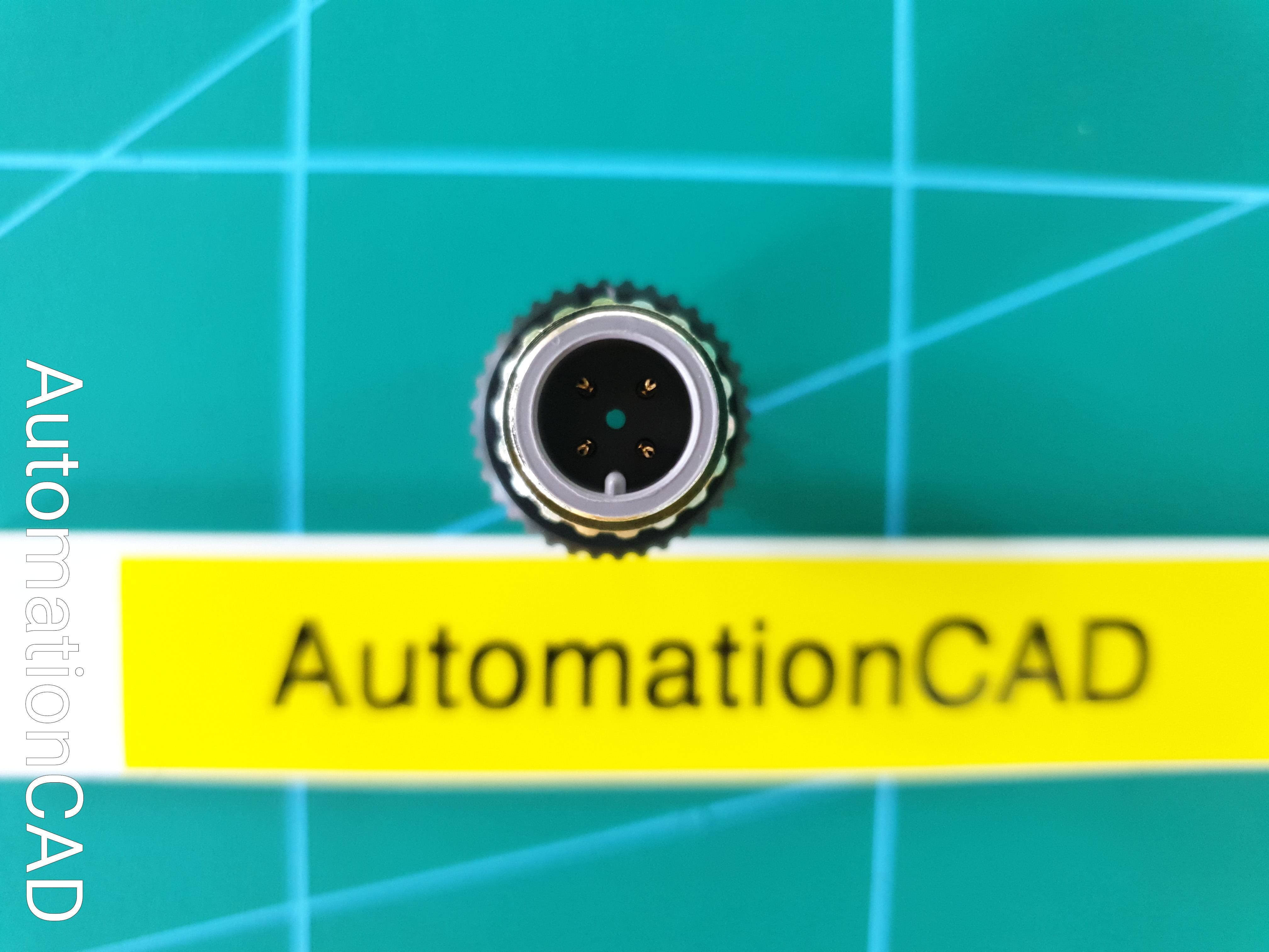 หัวคอนเนคเตอร์ M12 Connector OMRON แบบตรง ตัวผู้ 4 Pins XS2G-D4S1