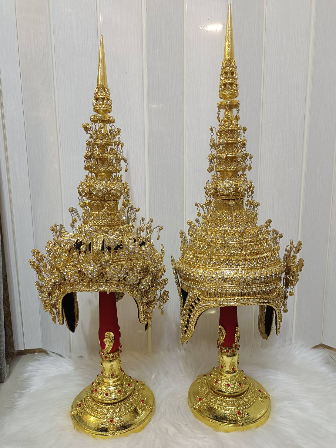 ชฎาพระ ขนาดสวมหัว ประดับเพชร (รุ่นพรีเมี่ยม)