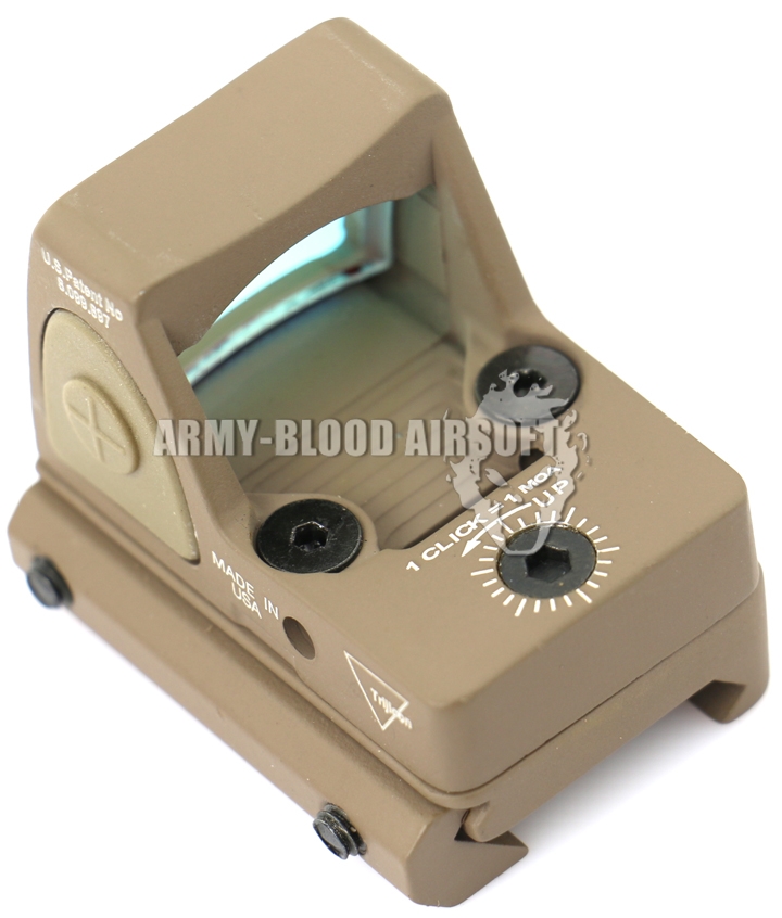 New.Trijicon RMR RM06 Style Red Dot Reflex Sight Side Button Control Adjustable Type สีดำ สีทราย ราคาพิเศษ