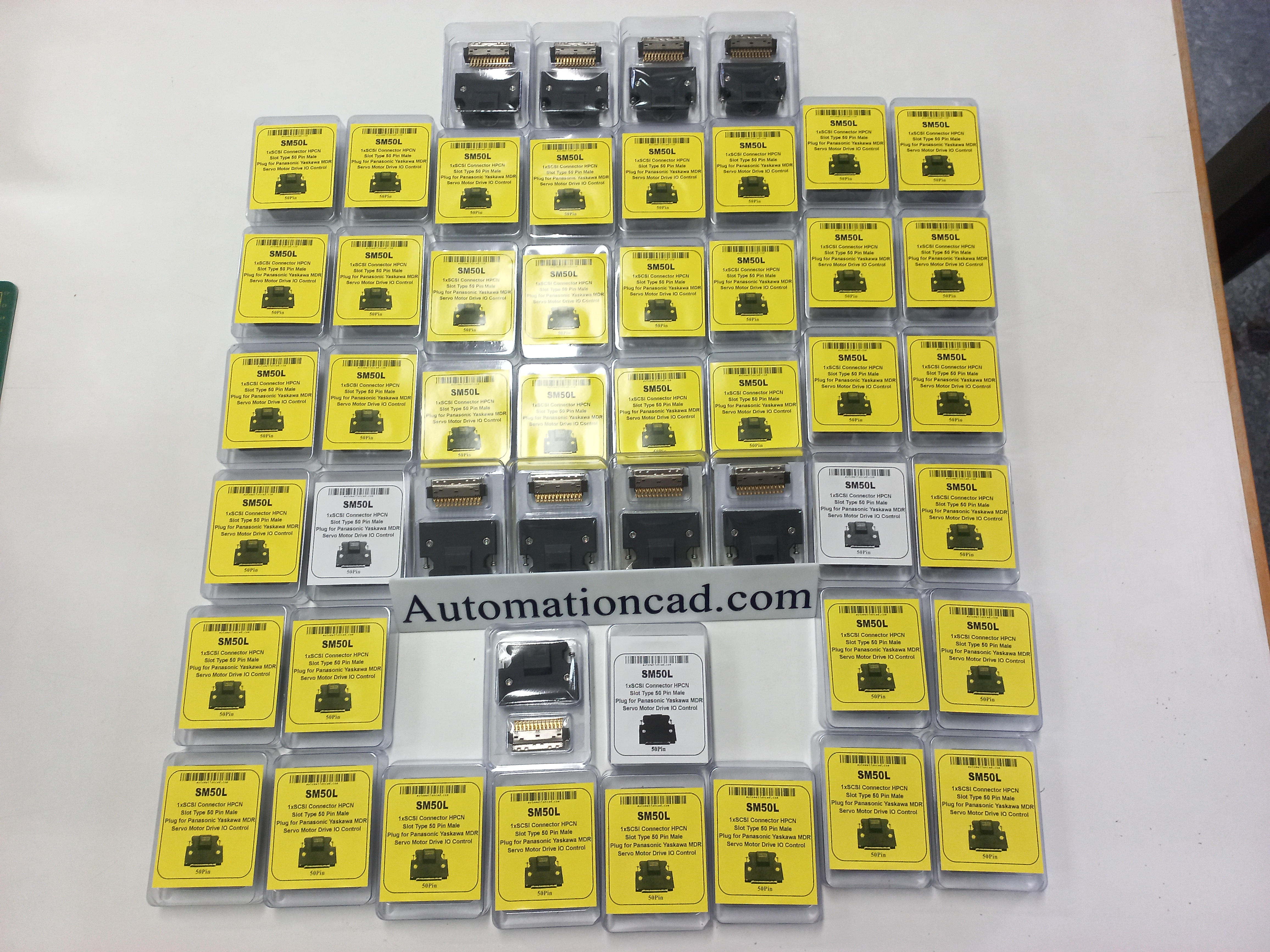 หัว CONNECTOR CN1 50 PIN ของ SERVO YASKAWA, DELTA, MITSUBISHI LEXIUM