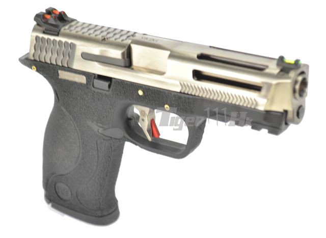 S&W M&P9 T6 B-Style สไลด์เงิน ท่อเงิน เฟรมดำ
