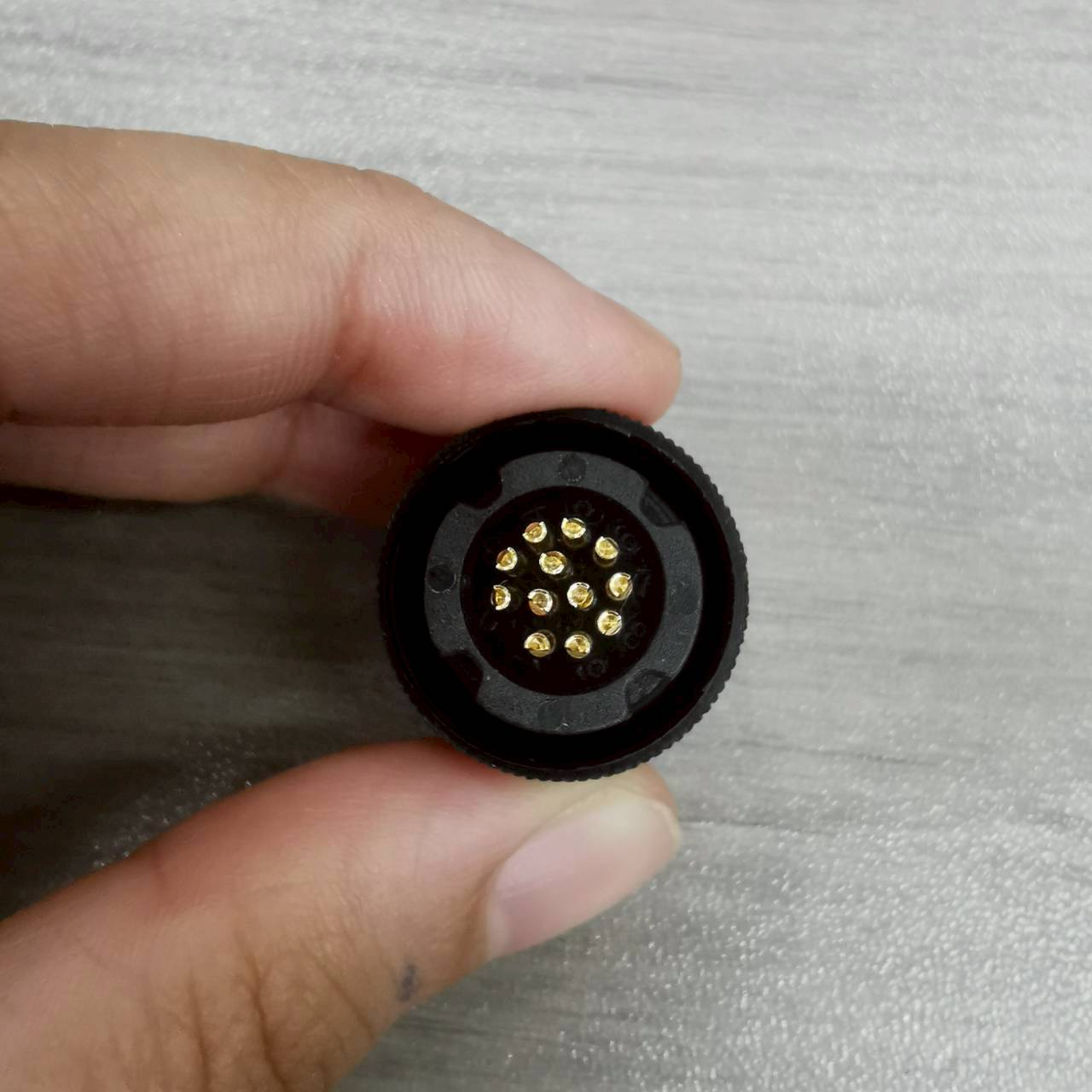 หัวคอนเนคเตอร์ M12 12Pins แบบตรง ตัวผู้ Connector