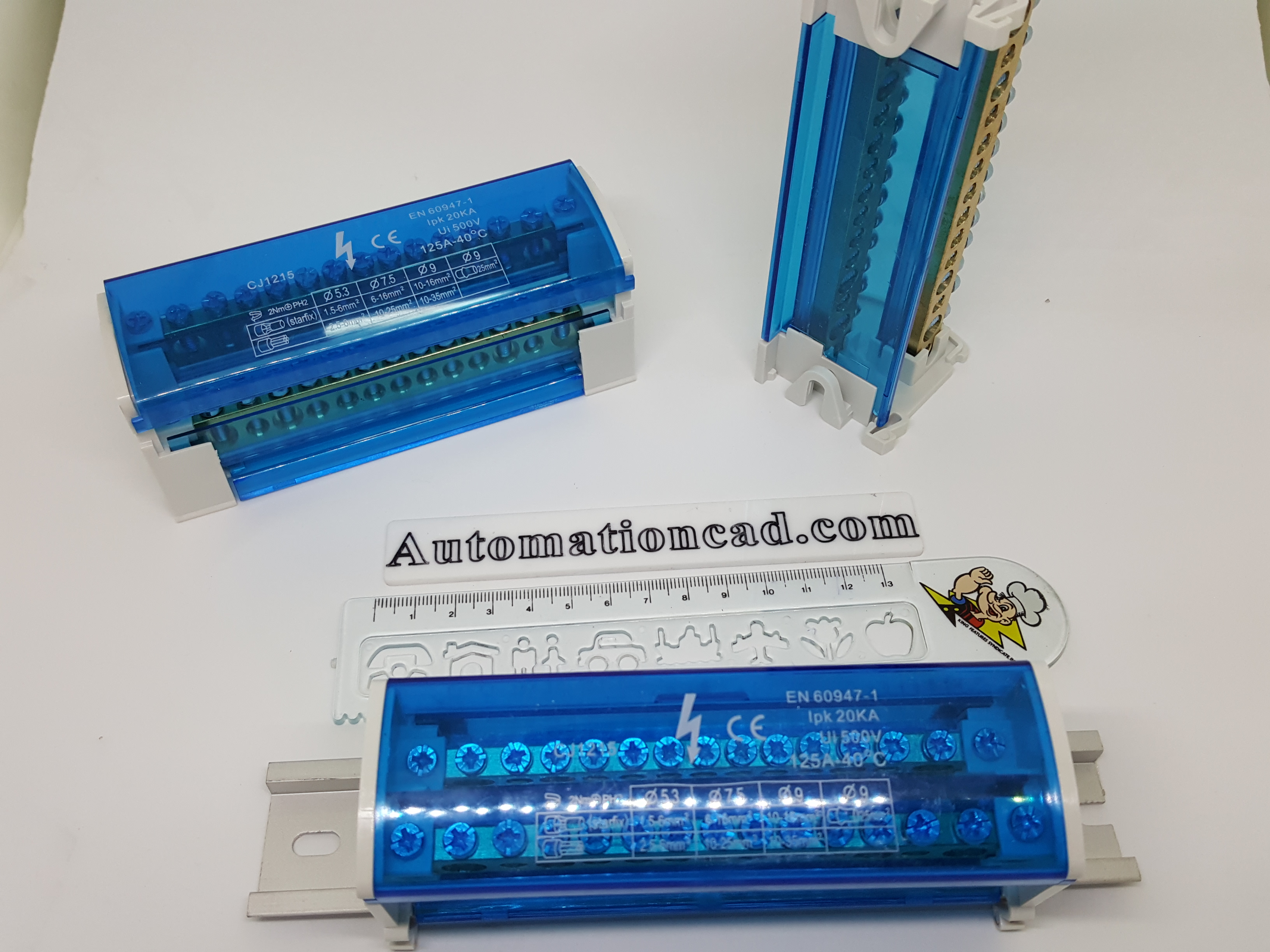 BAR กระจายไฟฟ้า 1 แถว 10 ช่อง แบบเปลือย BAR GROUND บาร์กราวด์