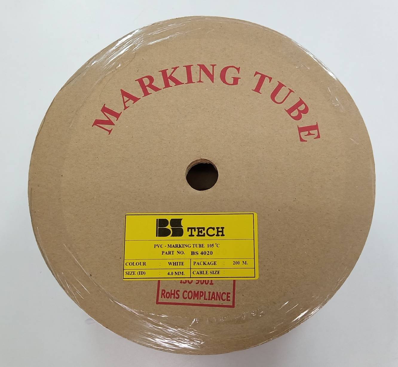 ท่อปลอกสายไฟ BS-TECH ขนาด 4.0 mm. ยาว 200m PVC TUBE