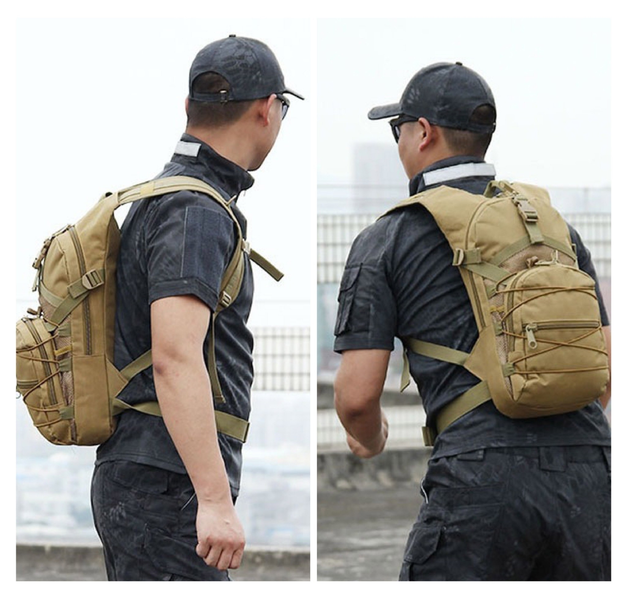 New. เป้น้ำ #006 เป้น้ำทหารแบบสะพายหลัง เหมาะสำหรับทหาร เดินป่า ปีนเขา นักกีฬา นักปั่นจักรยาน ทำกิจกรรมกลางแจ้ง l บรรจุน้ำได้ 2.5 ลิตร l พกพาสะดวกไม่เกะกะ l มีสายสะพายป่า พร้อมสายรัดเอว l สามารถดึงสายมาดูดน้ำได้ทันที โดยไม่ต้องถอดออกจากหลัง l เนื้อผ้าหนาท