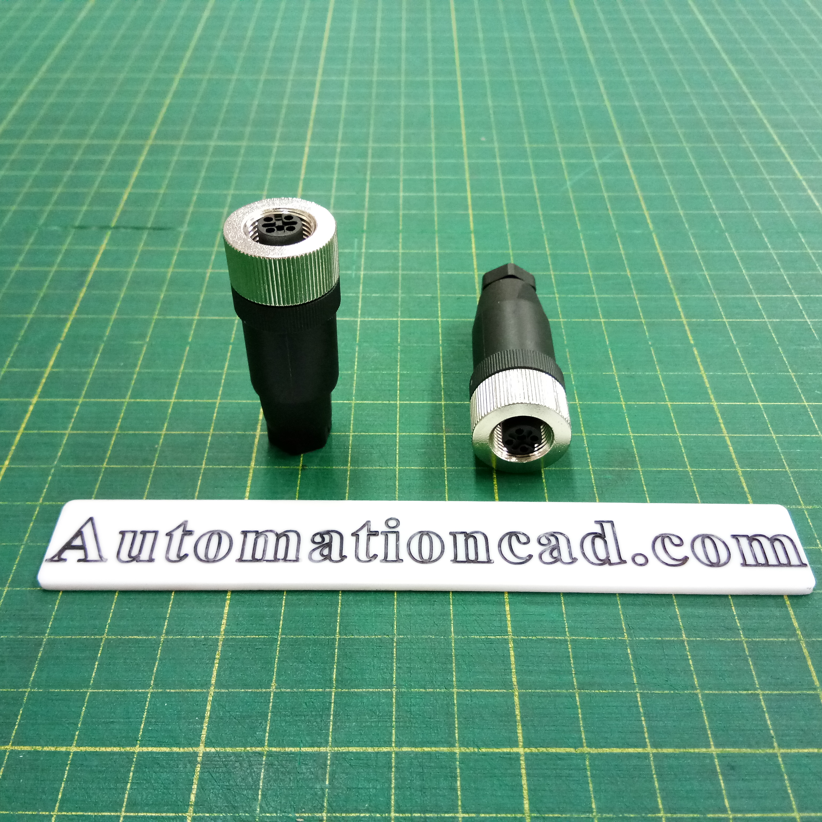 หัวคอนเนคเตอร์ M12 4Pins แบบตรง ตัวเมีย Connector