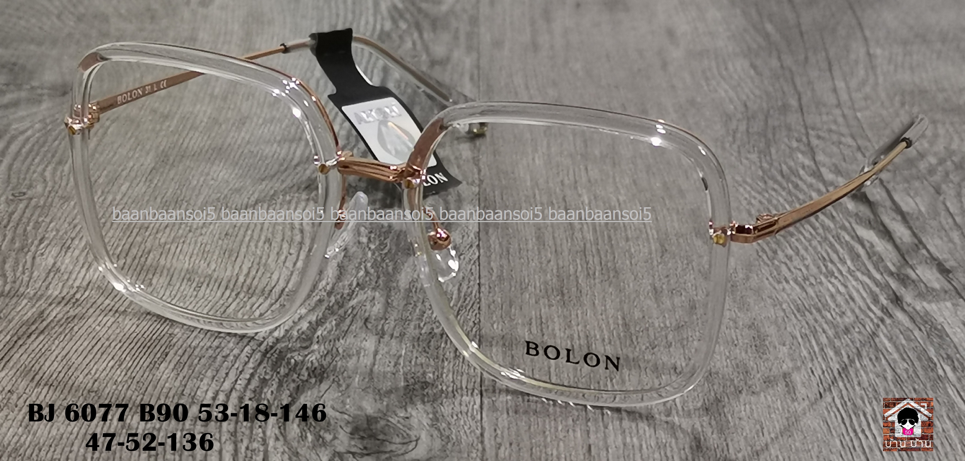 BOLON Mya BJ6077 ใส (B90) โปรโมชั่น กรอบแว่นตาพร้อมเลนส์ HOYA ราคา 3,790 บาท