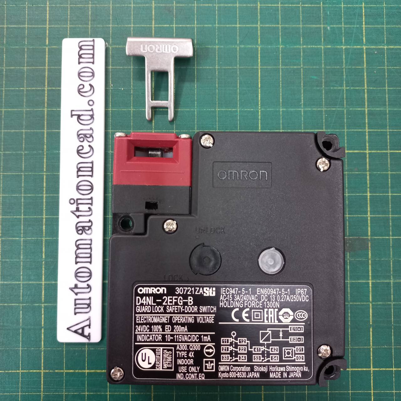 Safety Door Switch OMRON สวิตช์ประตูนิรภัย รุ่น D4NL-2EFA-B