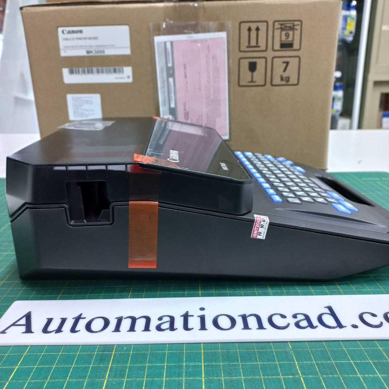 เครื่องพิมพ์ปลอกสายไฟ CANON MK-3000 ต่อคอมพิวเตอร์ได้ Label Printer Wire Marker MK3000