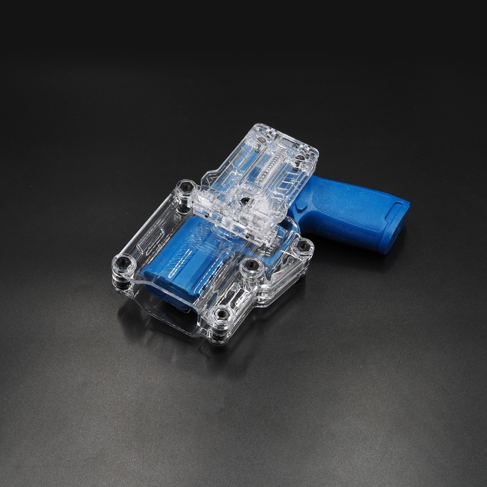 New.ซอง Megafit แบบใส ( Transparent Cytac Mega-Fit Holster ) -ซองปืนที่ออกแบบมาให้สามารถใช้งานได้หลากหลายรุ่น (ตามตารางแนบ) เช่น Glock , Sig Sauer, CZ , Beretta, Ruger , S&W, Walther, Colt, Taurus และอื่นๆ -ผลิตจากวัสดุ Polymer ชนิดใส -ซองถูกออกแบบให้ปลดล