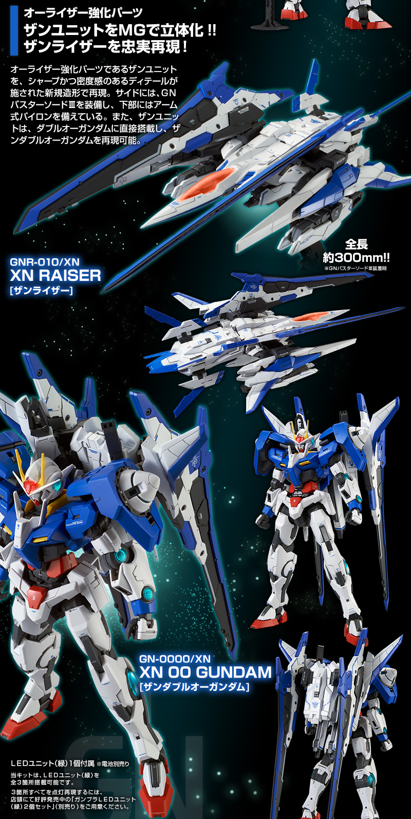 [PO]MG 1/100 GN-0000+GNR-010/XN 00 XN Raiser[BANDAI]