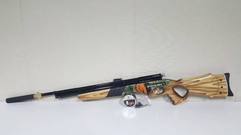 New.ปืนอัดลมปั๊มอินโดSharp River 5.5mm.cal. Slide Pump Air Rifle เบอร์ 2 ✔แรง 600Fps. ✔Body Wood ไม้ ✔Slide Pump 3-9 ครั้ง ✔ป้อนกระสุนทีละนัดยิง ✔ลำกล้อง Barrel 67cm ✔มาพร้อมศูนย์หน้า-หลัง ✔หวังผล 25-35m.ไก