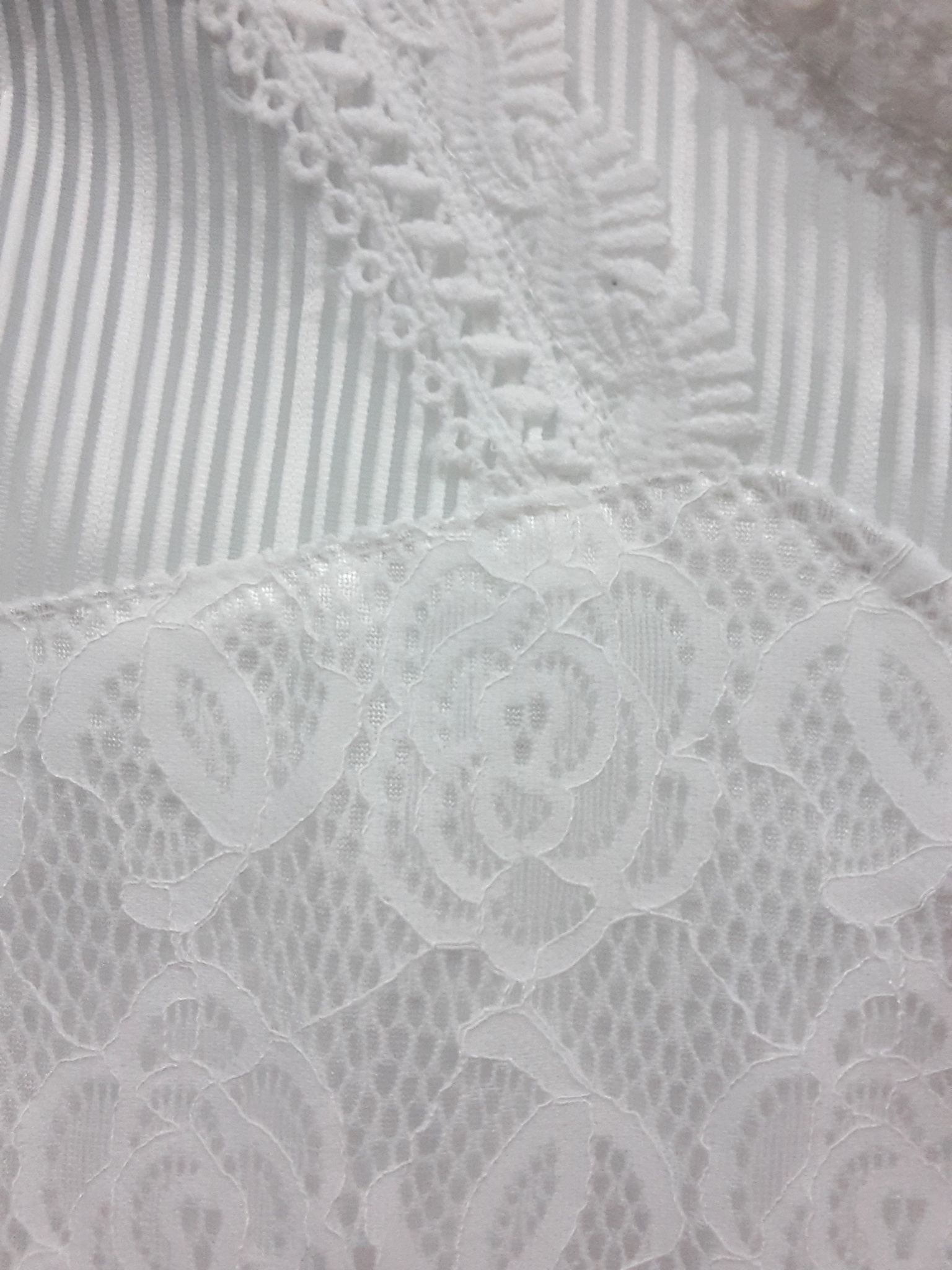 เสื้อลูกไม้สีขาวคอปักมุก เสื้อผ้าไทยลูกไม้สีขาวสไตน์เกาหลี จับแมทเสื้อผ้าได้ง่ายทั้งกางเกง กระโปรง หรือผ้าถุงไทย