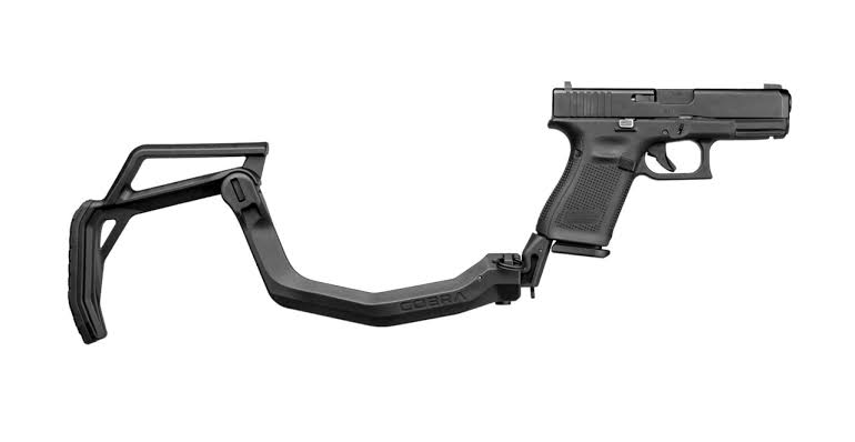 (clap)...สินค้าใหม่ค่ะ พานท้ายพับได้ Cobra G17/19 🚩 ผลิตจาก Polymer เกรดคุณภาพ 🚩 พานท้ายพับได้ สำหรับ G17/G19 Gen 2-5 🚩 มี Adapters สำหรับเปลี่ยน Gen 🚩 ใช้งานง่าย เพียงยืดออก 🚩 ขณะพับ ใช้งานเป็นกริปมือหน้าได้ Ƕ