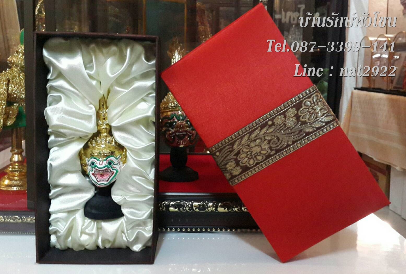 หัวโขนจิ๋ว พร้อมกล่องผ้าไหม