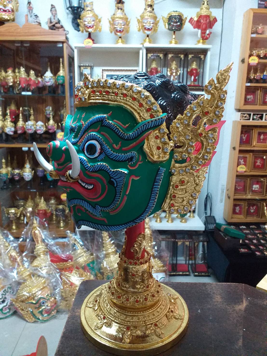 หัวโขนยักษ์ กุมภกรรณ ขนาดสวมหัว