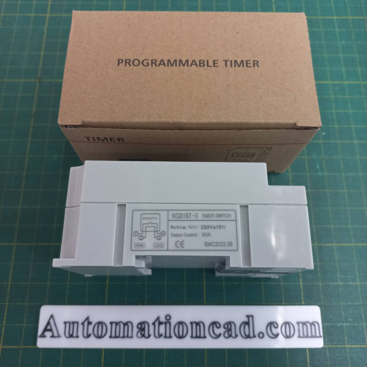 ไทม์เมอร์ KG316T-II 220VAC นาฬิกาตั้งเวลารายสัปดาห์ 16 โปรแกรม ไฟ 220VAC Timer Switch แบตเตอรี่ในตัว ทามเมอร์ KG316T