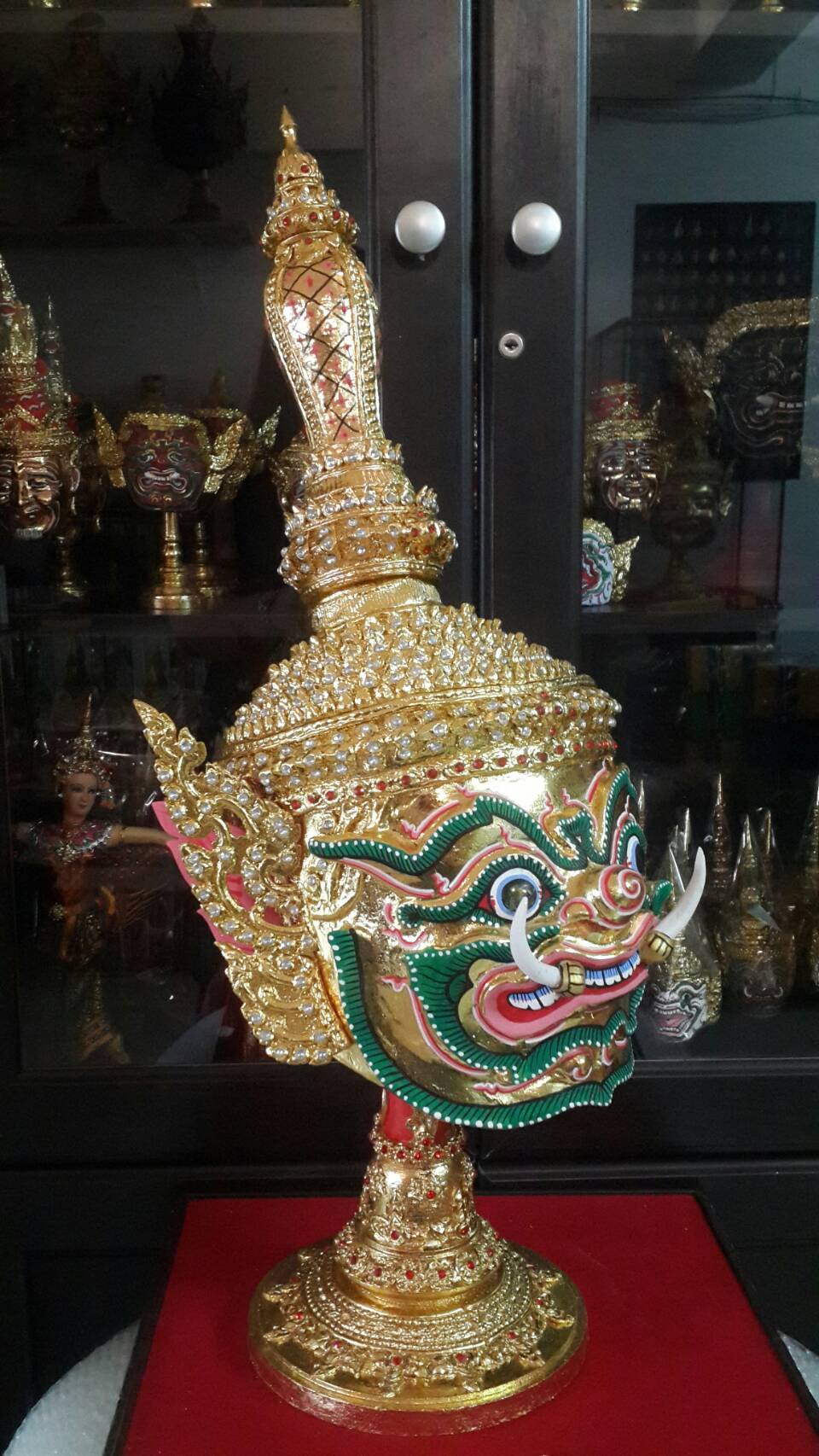 ท้าวเวสสุวรรณ (หน้าทอง) ขนาดครอบ