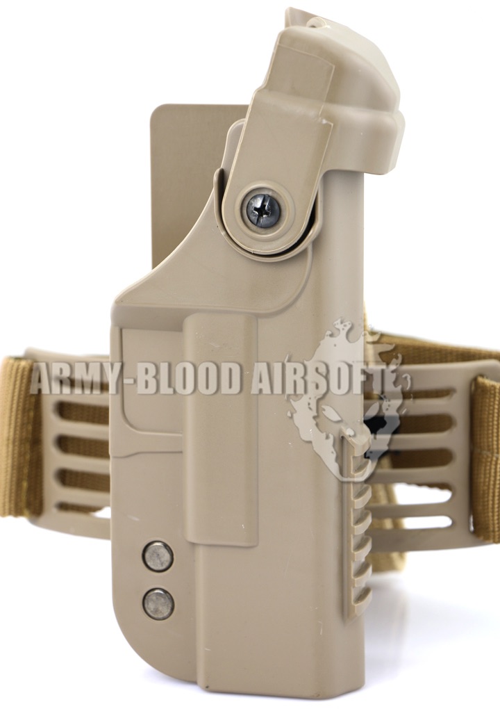 Tactical Holster with Top Rail for Glock G17 G18 (DE)