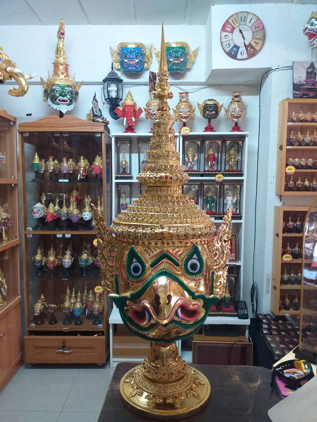 เศียรครุฑ ขนาดรอบ