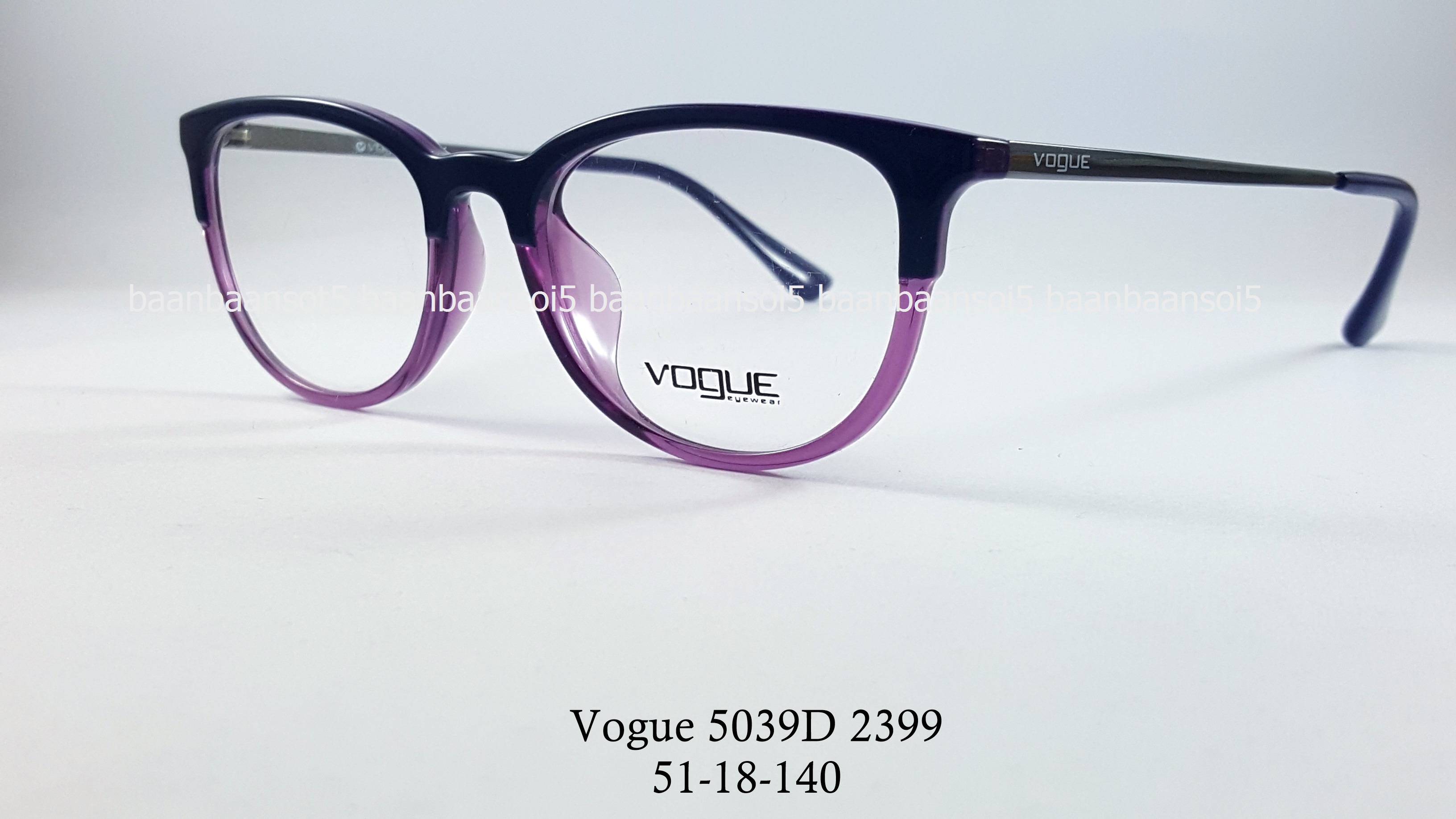 Vogue vo 5039D 2399 โปรโมชั่น กรอบแว่นตาพร้อมเลนส์ HOYA ราคา 2,500 บาท