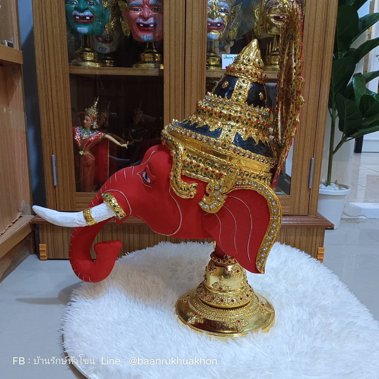 พระพิฆเนศ ขนาดครอบ งานกระดาษ