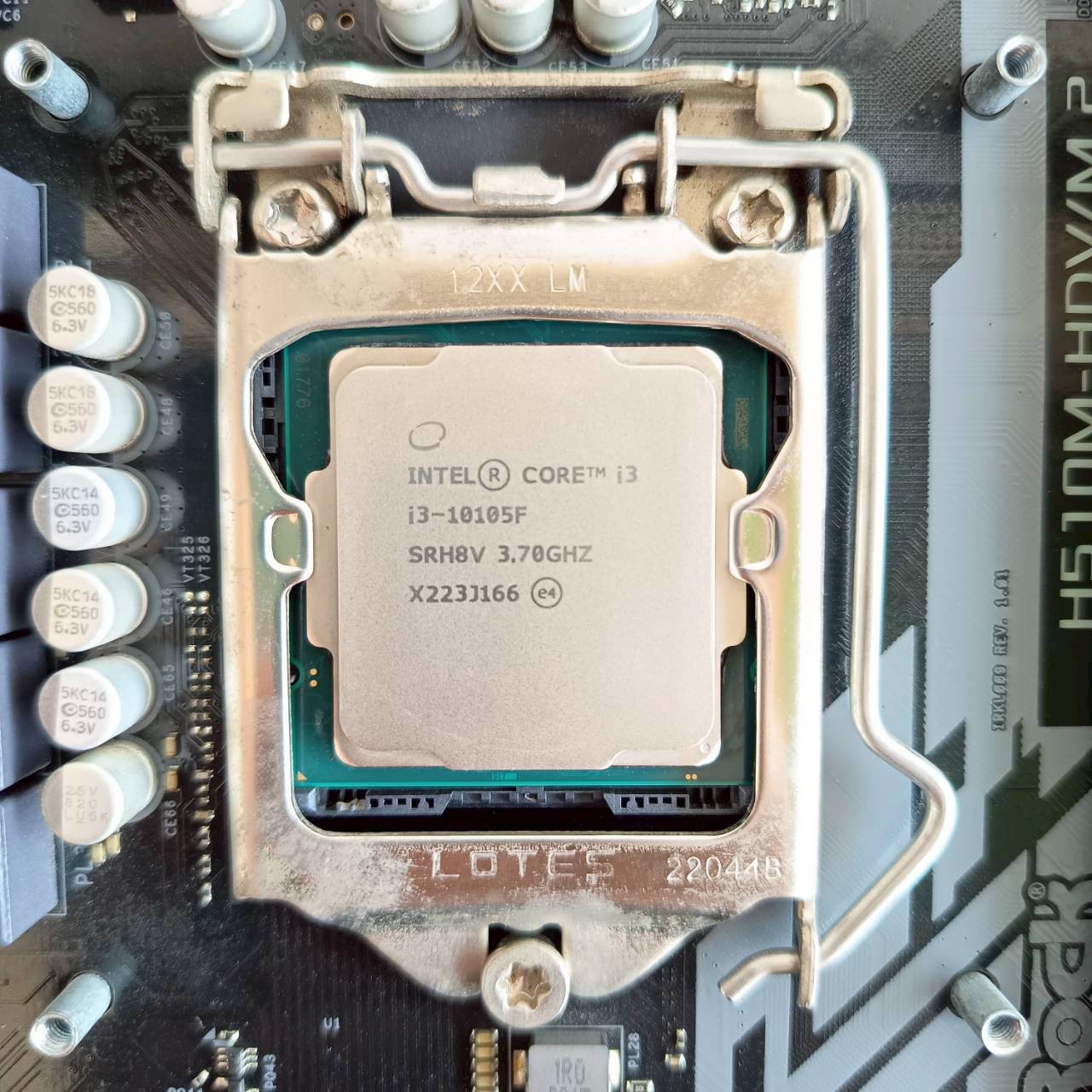 CPU + M/B CPU Core i3-10105F 3.70GHz M/B Asrock H510M-HDV (1200) ประกัน 2 เดือน