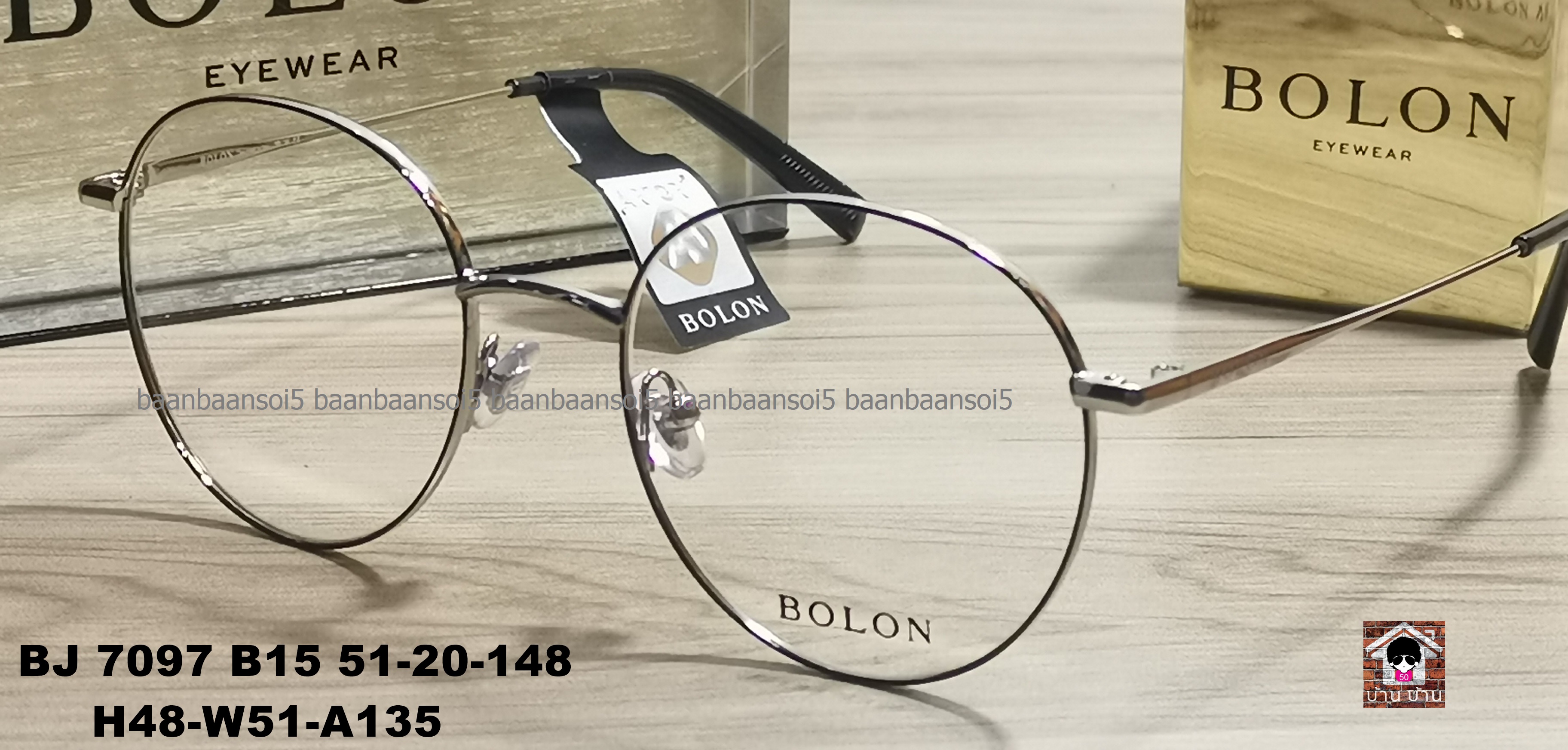 Bolon BJ 7097 B15 โปรโมชั่น กรอบแว่นตาพร้อมเลนส์ HOYA ราคา 3,490 บาท