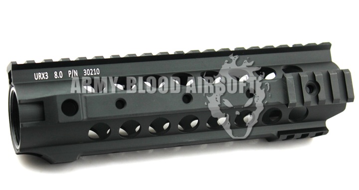 URX III 8.0 inch Tactical Rail Handguard (BK)prev next