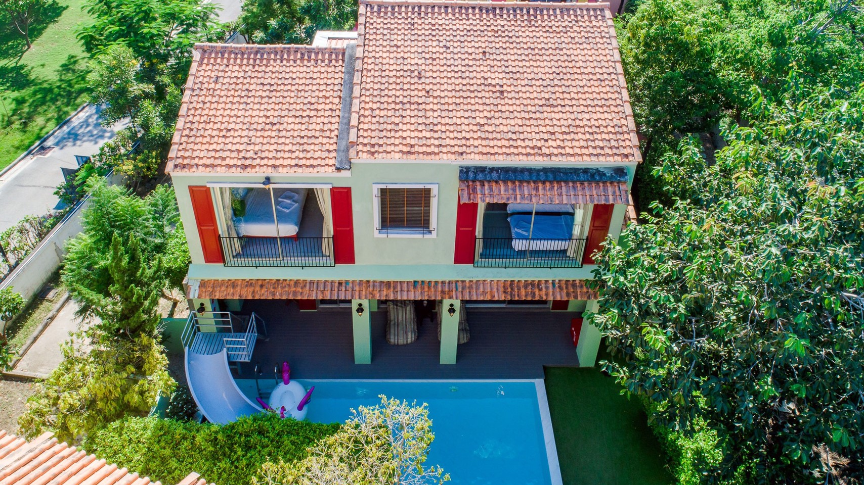 HR15023 บ้านพักหัวหิน บ้านทัศคานี บีช วิลล่า 3 ( Green 2Bed Garden View )