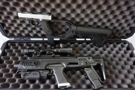 New.ชุดแต่งปืนสั้น GLOCK CAA RONI Glock 17-18-19 Pistol Carbine Conversion Kit in Black ราคาพิเศษ