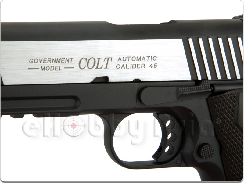 New.CYBERGUN COLT 1911 Rail CO2 GBB Pistol (Dual Tone) ราคาพิเศษ