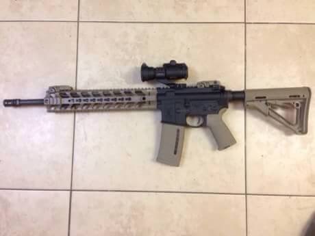 New.ชุดหน้า Fortis REV Cmmg.22 12นิ้ว - งาน CNC น้ำหนักเบาเพียง 25กรัม - ใช้ติดตั้งกับแกน Delta Ring ได้เลย (ดูตามรูป) - มีช่องสำหรับอุปกรณ์ Keymod - มีราง20mm มาตรฐาน - มีช่องหูกวิน 4 ช่อง - มีสีดำ/ทราย ราคาพิเศษ