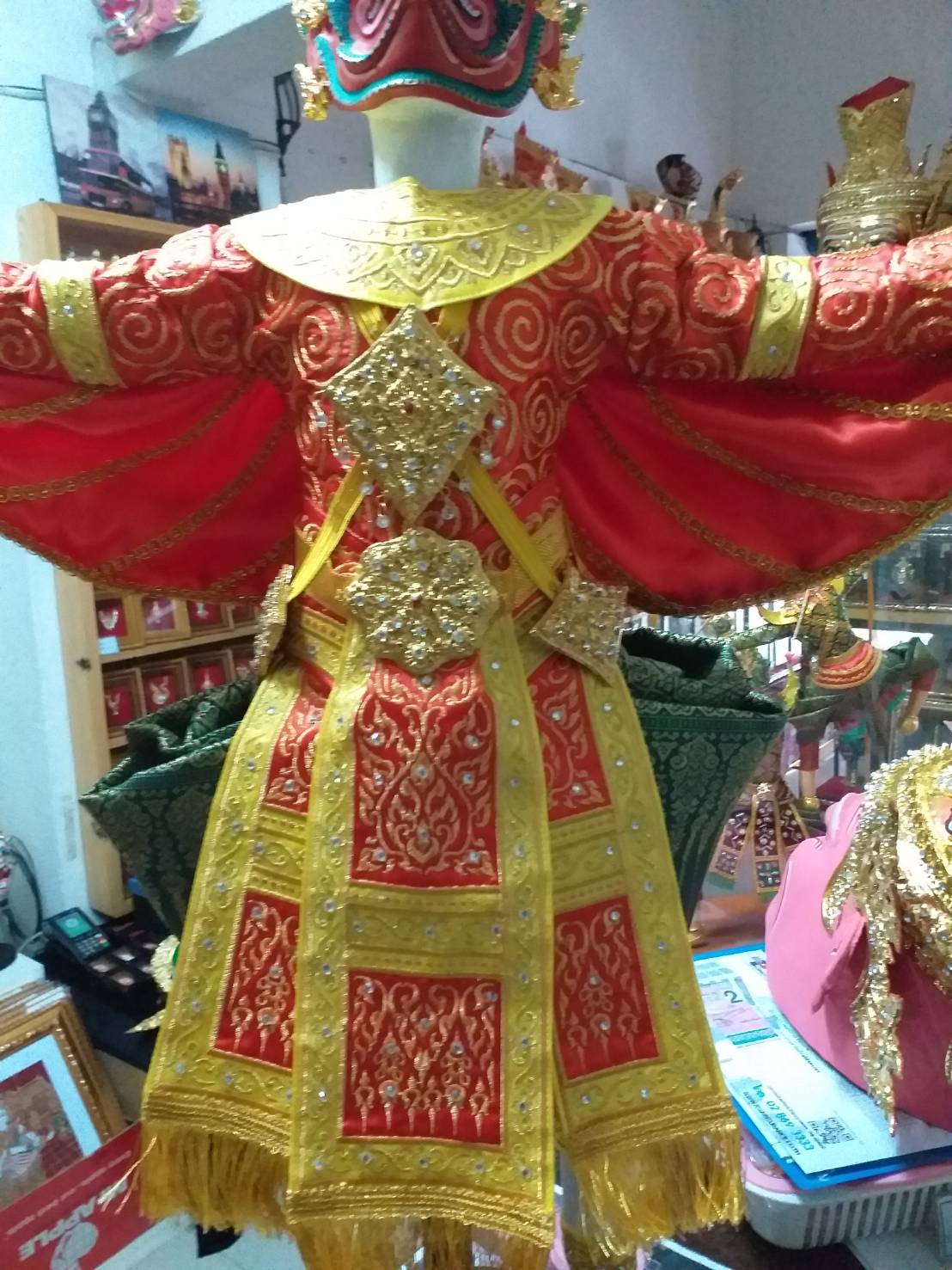 หุ่นละครเล็ก พญาครุฑ ขนาด 70 ซม. สำหรับโชว์ (เชิดไมไ่ด้)