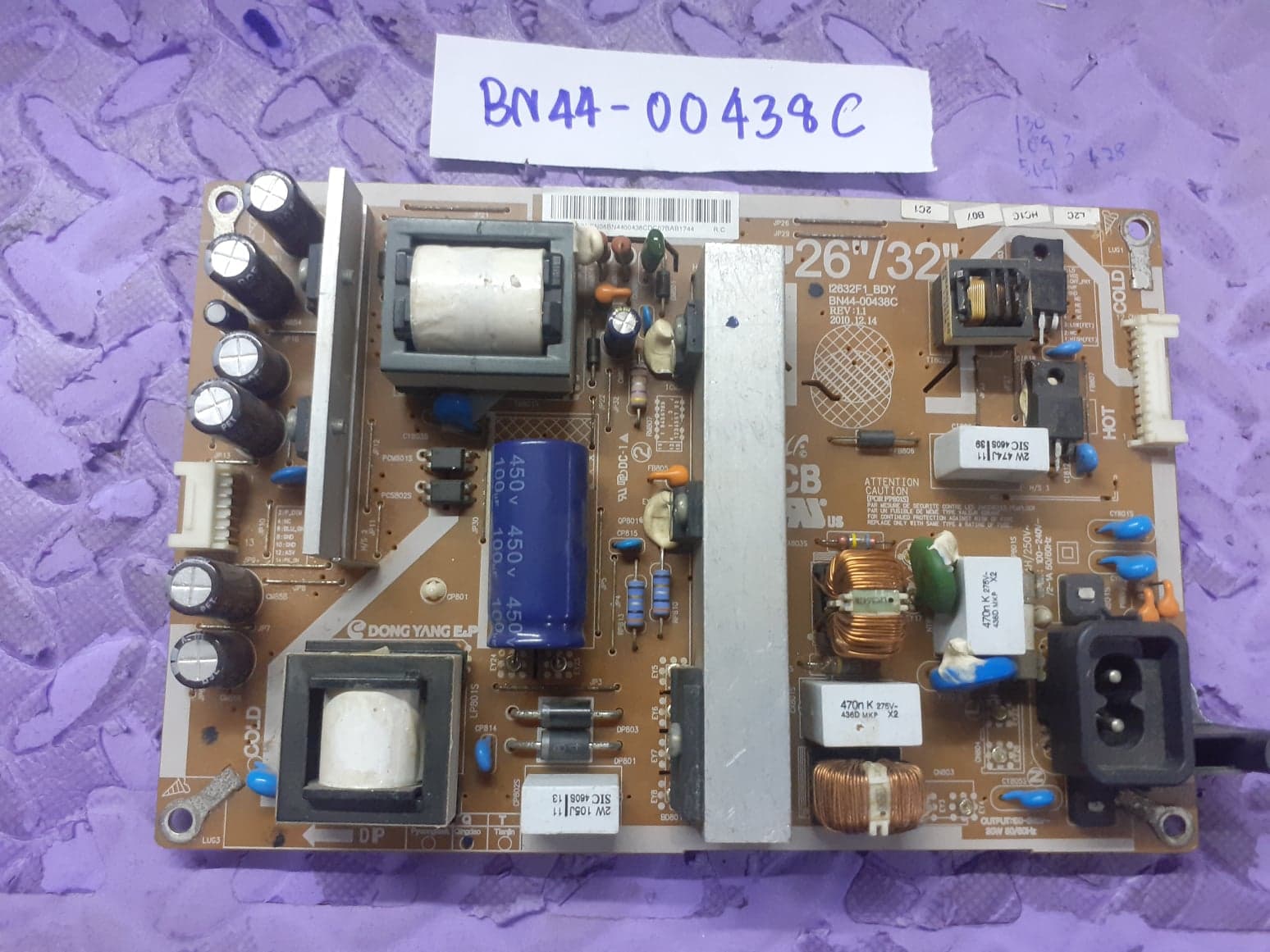 Power Supply Samsung LA32D550K7 LA32C530F1 LA32D