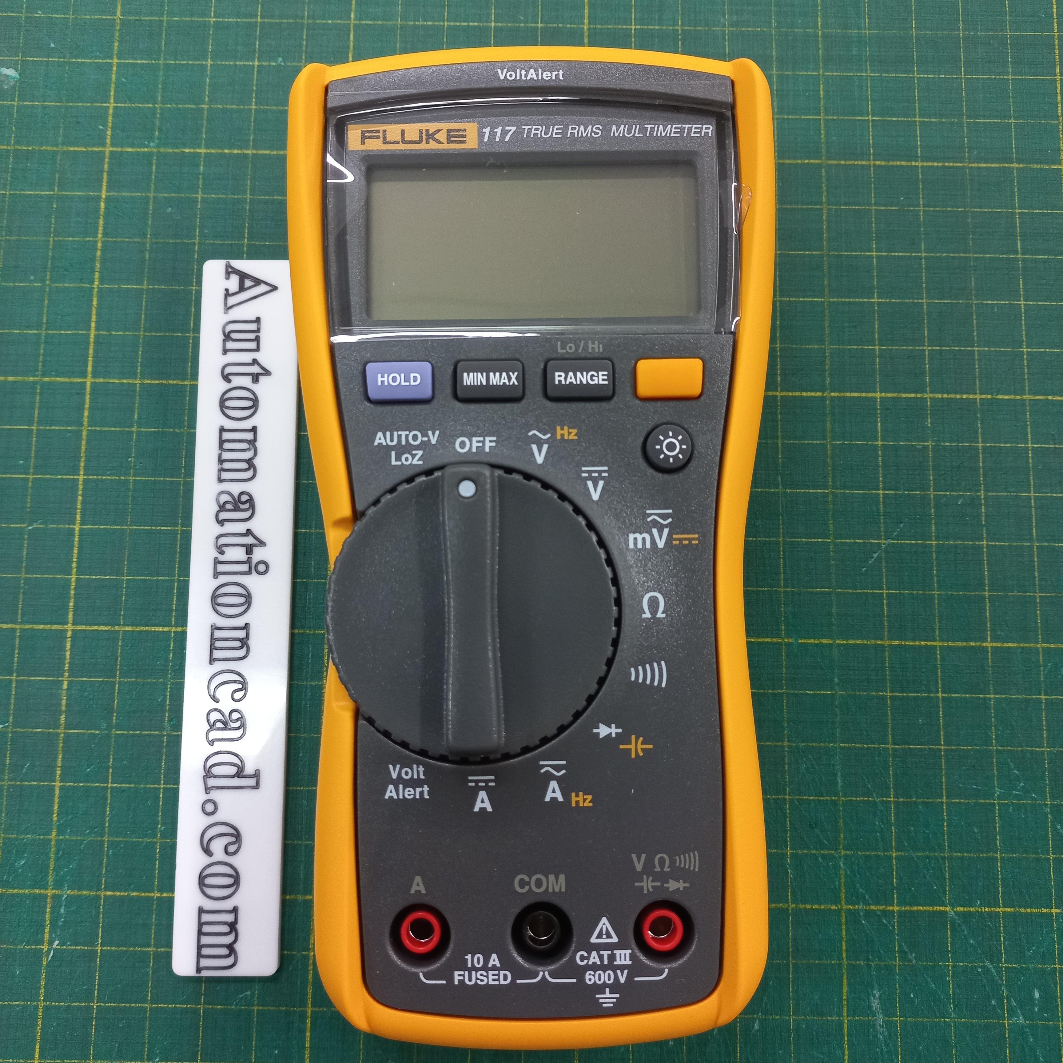 มัลติมิเตอร์ Fluke 117 Digital Multimeters วัดกระแส 0.001-10A แรงดัน 0.06mV - 600V