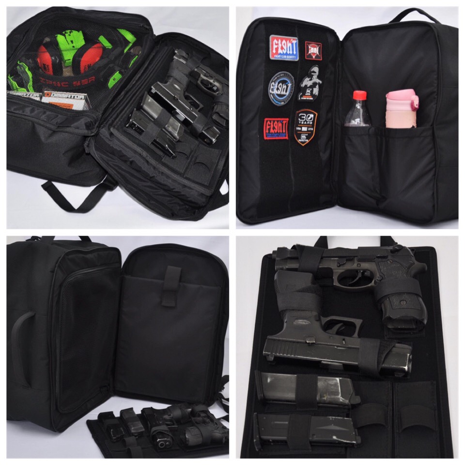 กระเป๋าเป้ ยี่ห้อSotac รุ่น Jumbo Range คุณสมบัติ : วัสดุทำจาก ผ้า900D กระเป๋าสำหรับลงสนามซ้อมยิงปืน โดดเด่นด้วยช่องเก็บของมากมาย มีช่องสำหรับเก็บปืนสั้นได้2กระบอก ตัวกระเป๋ามีการบุฟองน้ำกันกระแทรกในดีเยี่ยม มี6สีให้เลือก สีดำ สีเทา สีมัลติแคมดำ Red Thund