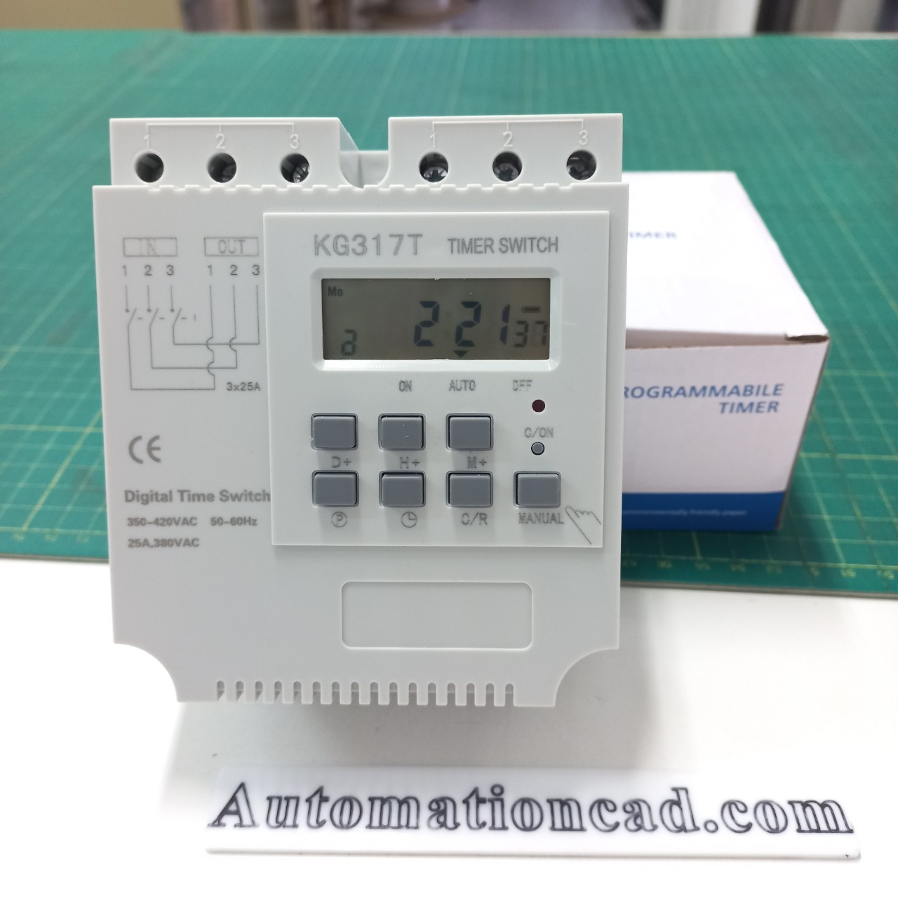 KG317T 380VAC นาฬิกาตั้งเวลาสัปดาห์ 30 โปรแกรม 3 Phase เครื่องตั้งเวลา เปิด-ปิด อุปกรณ์ไฟฟ้า อัตโนมัติ Timer Switch