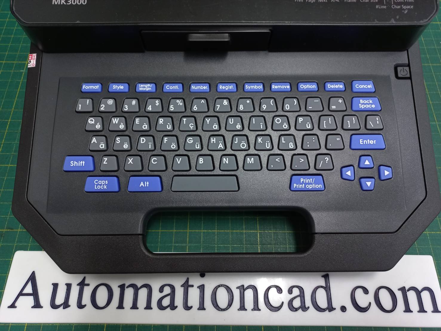 เครื่องพิมพ์ปลอกสายไฟ CANON MK-3000 ต่อคอมพิวเตอร์ได้ Label Printer Wire Marker MK3000