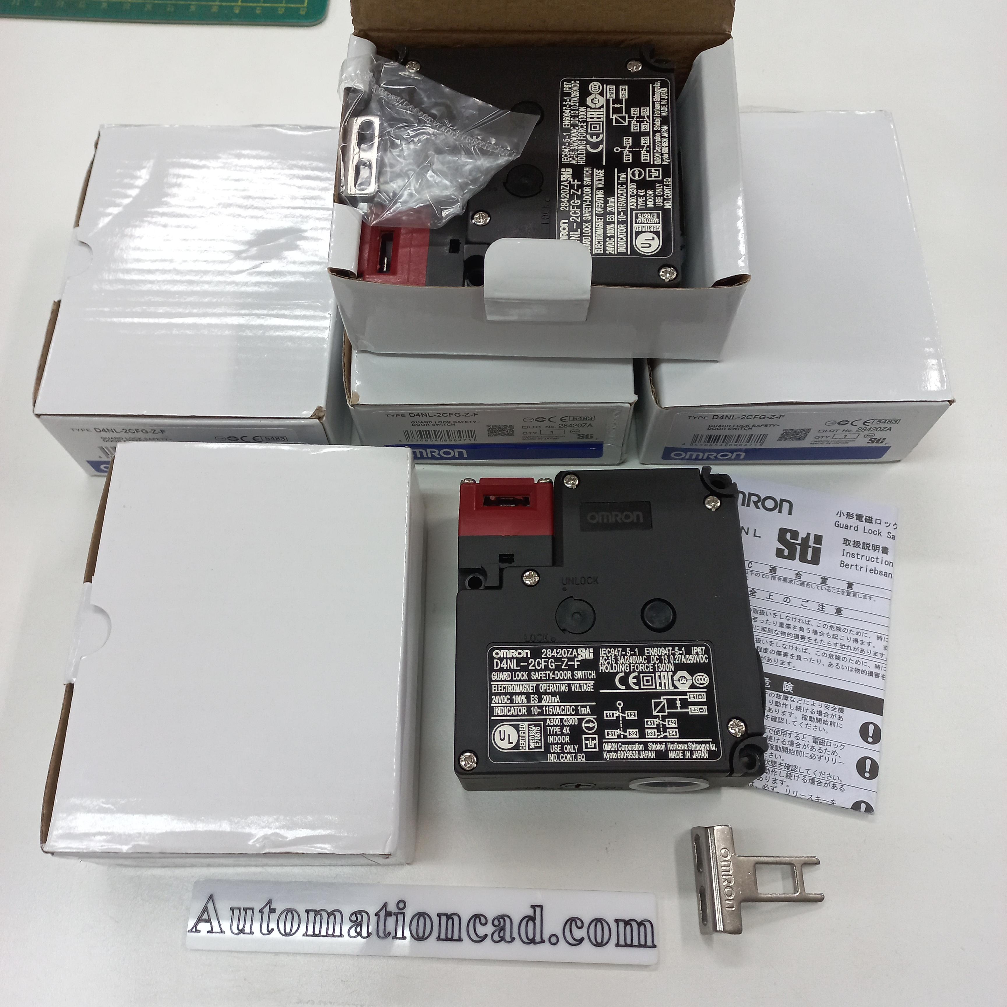 Safety Door Switch OMRON สวิตช์ประตูนิรภัย รุ่น D4NL-2CFG-Z-F